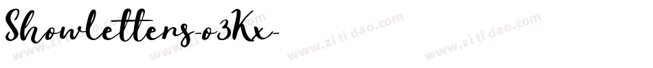 Showletters-o3Kx字体转换 Showletters-o3Kx字体转换
