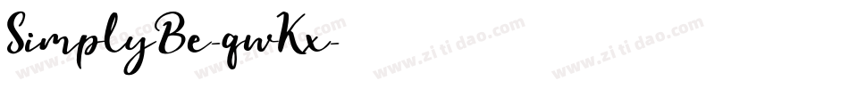 SimplyBe-qwKx字体转换 SimplyBe-qwKx字体转换