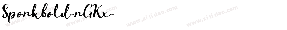 Sporkbold-rGKx字体转换