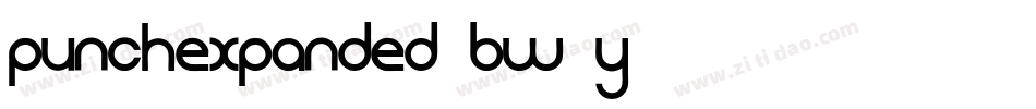 PunchExpanded-BW0Y3字体转换