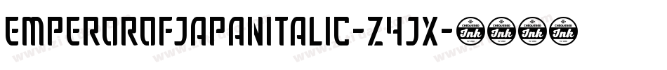 EmperorOfJapanItalic-z4JX字体转换