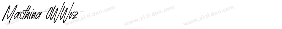 Masthina-0WWvz字体转换