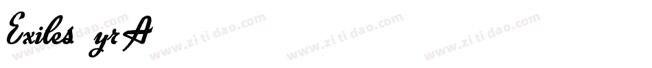 Exiles-7yrA字体转换