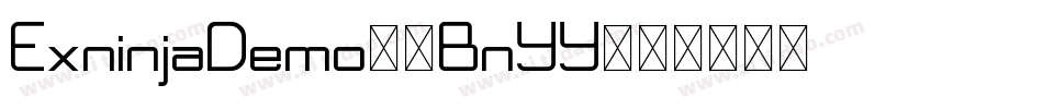 ExninjaDemo-4BnYY字体转换