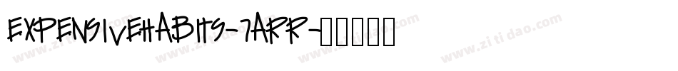 Expensivehabits-7ArR字体转换