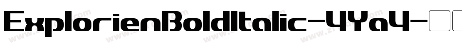 ExplorienBoldItalic-4Ya4字体转换 ExplorienBoldItalic-4Ya4字体转换