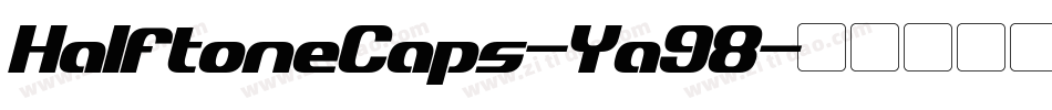 HalftoneCaps-Ya98字体转换