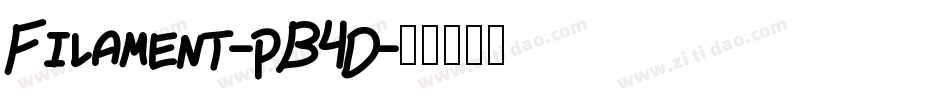Filament-pB4D字体转换