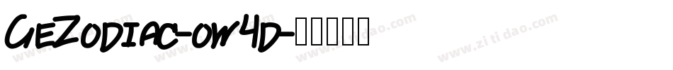 GeZodiac-ow4d字体转换