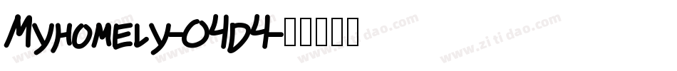 Myhomely-O4d4字体转换