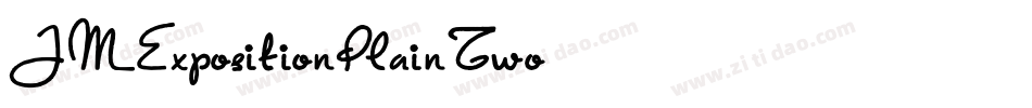 JMExpositionPlainTwo字体转换