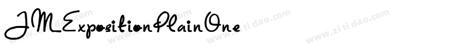 JMExpositionPlainOne字体转换