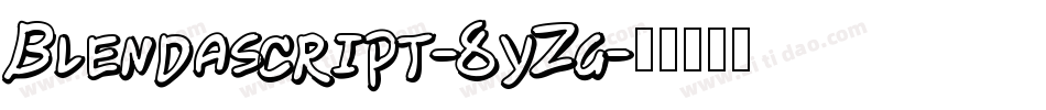 Blendascript-8yZg字体转换