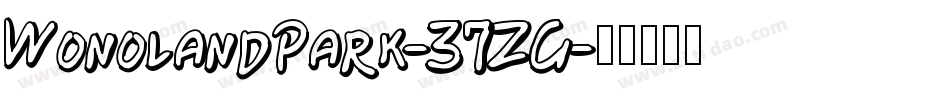 WonolandPark-37ZG字体转换