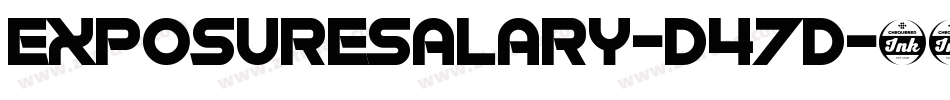 ExposureSalary-D47d字体转换
