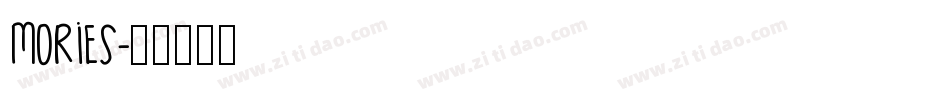 Mories字体转换