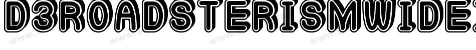 D3RoadsterismWideItalic-1GOj字体转换