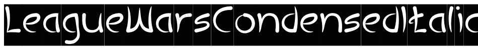 LeagueWarsCondensedItalic-rBgx字体转换 LeagueWarsCondensedItalic-rBgx字体转换