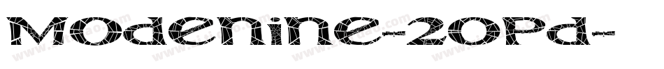 Modenine-2OPd字体转换