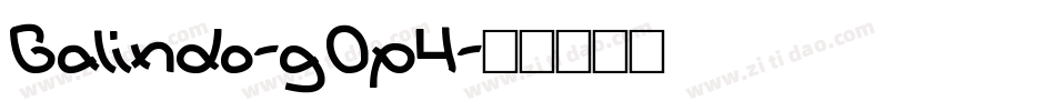 Galindo-g0p4字体转换