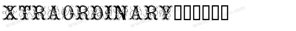 XTRAORDINARY字体转换