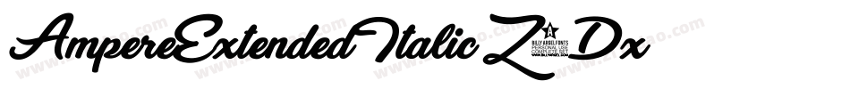 AmpereExtendedItalic-Z9Dx字体转换