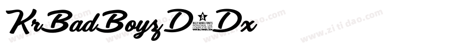 KrBadBoyz-D0Dx字体转换