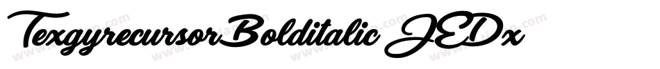TexgyrecursorBolditalic-JEDx字体转换
