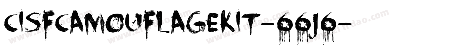 CisfCamouflageKit-66j6字体转换