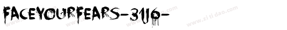 Faceyourfears-31J6字体转换 Faceyourfears-31J6字体转换