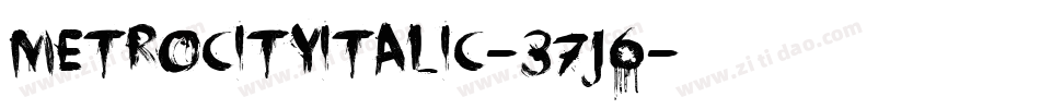 MetroCityItalic-37j6字体转换