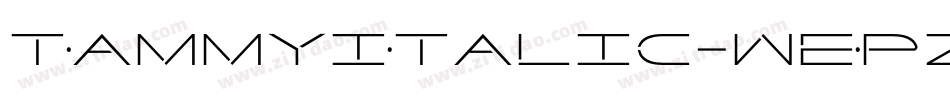 TammyItalic-wEpZ字体转换