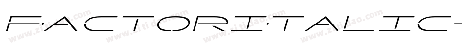 FactorItalic-Va30字体转换