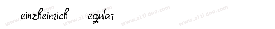 HeinzheinrichRegular-00L4字体转换