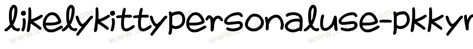 LikelyKittyPersonalUse-PKKym字体转换