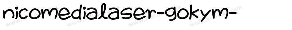 NicomediaLaser-GOKym字体转换