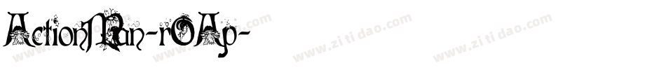 ActionMan-rOAp字体转换