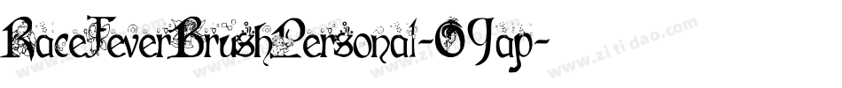 RaceFeverBrushPersonal-O9ap字体转换