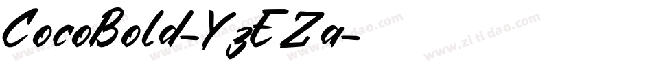 CocoBold-YzEZa字体转换 CocoBold-YzEZa字体转换