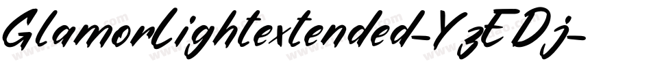 GlamorLightextended-YzEDj字体转换