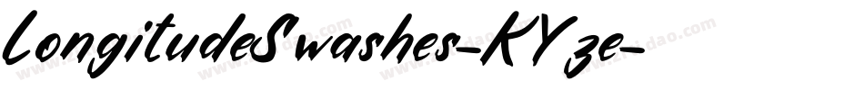 LongitudeSwashes-KYze字体转换 LongitudeSwashes-KYze字体转换