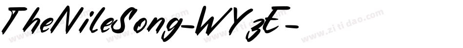 TheNileSong-WYzE字体转换