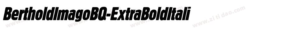 BertholdImagoBQ-ExtraBoldItalic字体转换