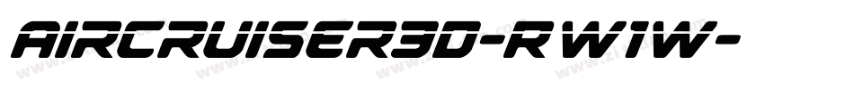 Aircruiser3D-RW1W字体转换