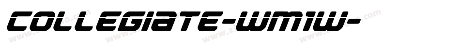 Collegiate-wM1w字体转换