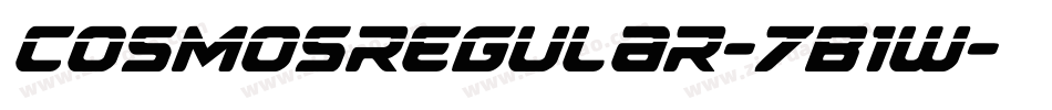 Cosmosregular-7B1w字体转换