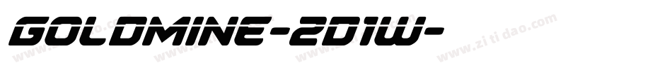 Goldmine-2d1w字体转换