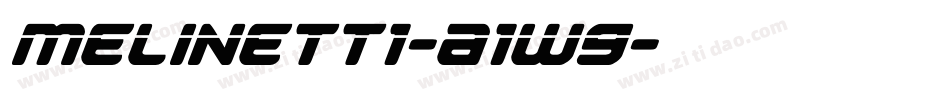 Melinett1-a1w9字体转换