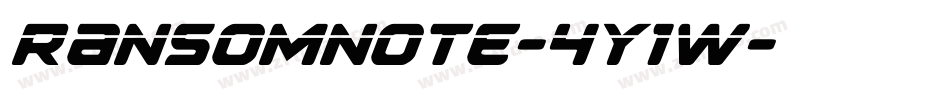 Ransomnote-4y1W字体转换