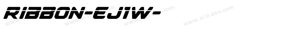 Ribbon-EJ1W字体转换